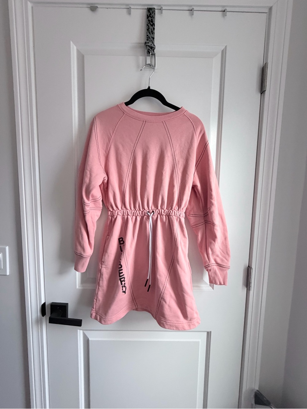 Burberry Pink Crewneck Jersey Dress